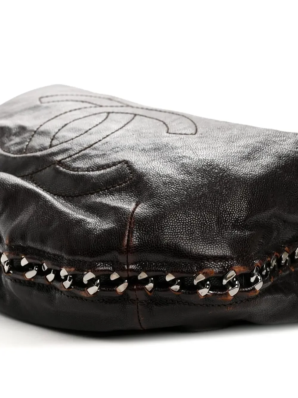 Chanel Glazed Caviar Modern Chain Hobo #341062C15B